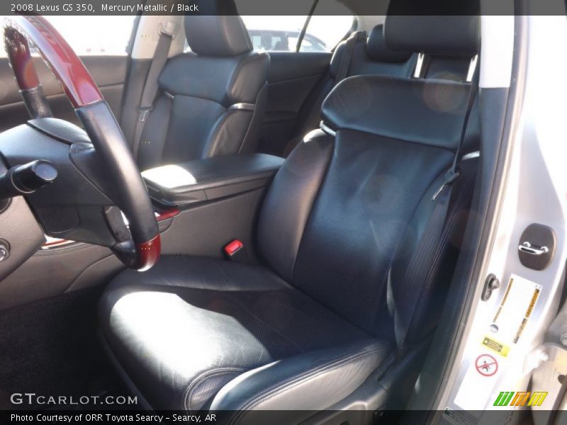 Mercury Metallic / Black 2008 Lexus GS 350