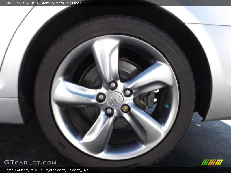 Mercury Metallic / Black 2008 Lexus GS 350