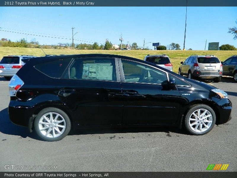 Black / Misty Gray 2012 Toyota Prius v Five Hybrid