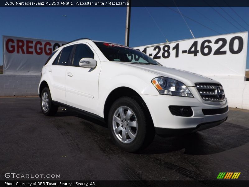 Alabaster White / Macadamia 2006 Mercedes-Benz ML 350 4Matic