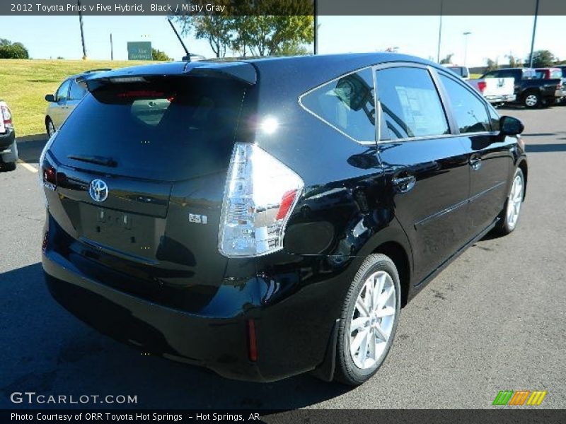 Black / Misty Gray 2012 Toyota Prius v Five Hybrid