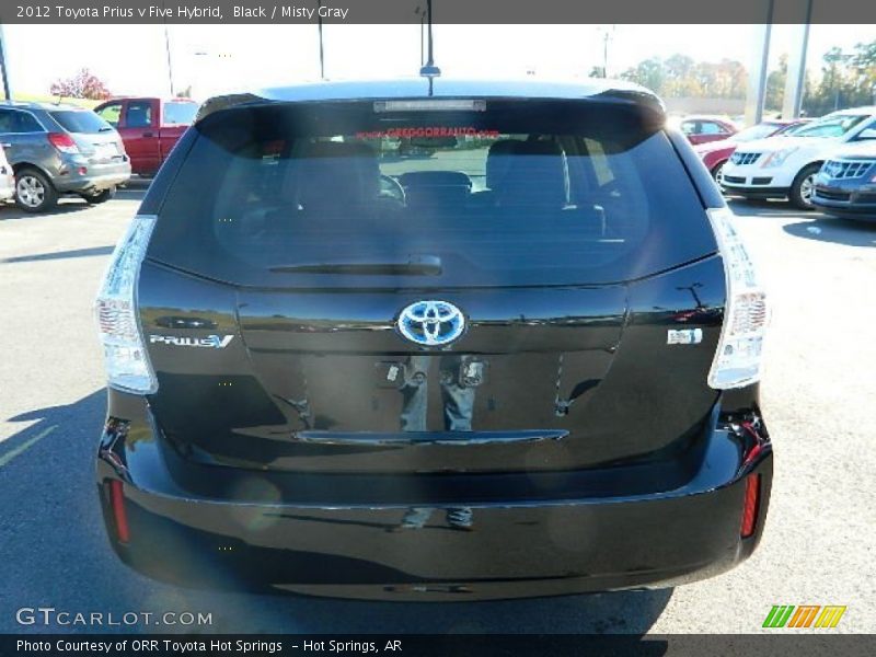 Black / Misty Gray 2012 Toyota Prius v Five Hybrid