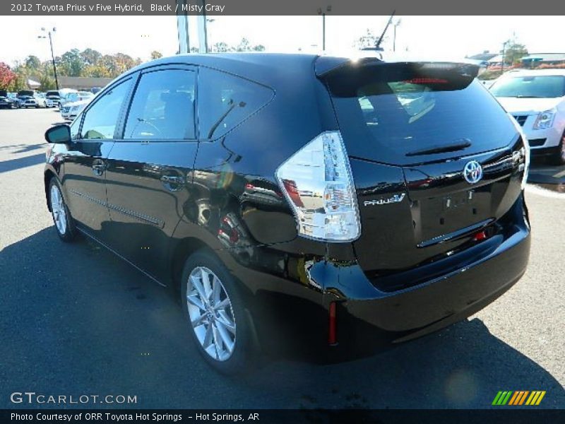 Black / Misty Gray 2012 Toyota Prius v Five Hybrid