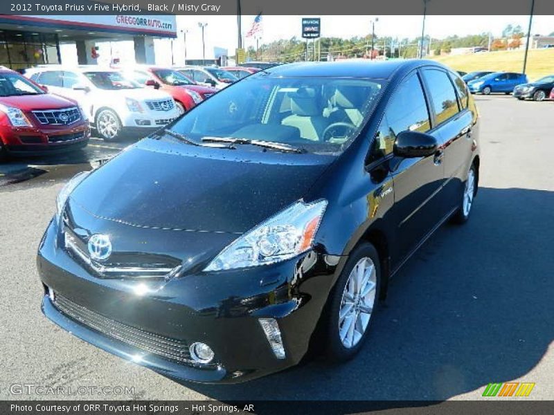 Black / Misty Gray 2012 Toyota Prius v Five Hybrid