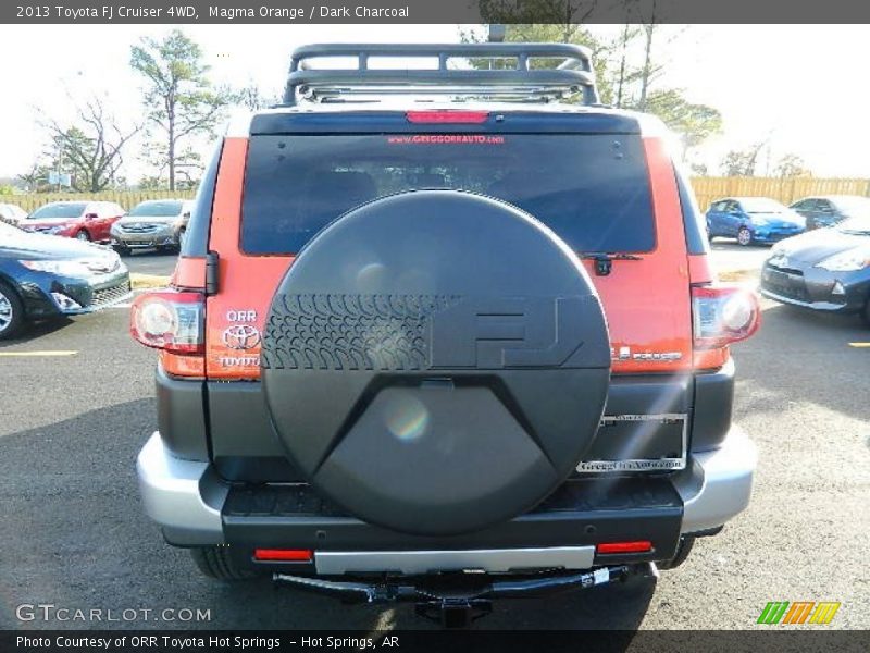 Magma Orange / Dark Charcoal 2013 Toyota FJ Cruiser 4WD