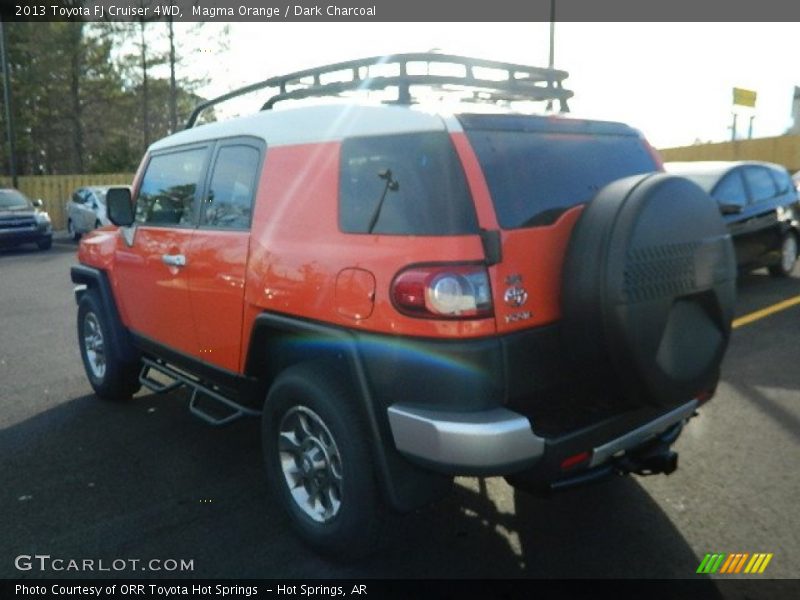 Magma Orange / Dark Charcoal 2013 Toyota FJ Cruiser 4WD