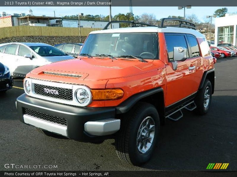 Magma Orange / Dark Charcoal 2013 Toyota FJ Cruiser 4WD