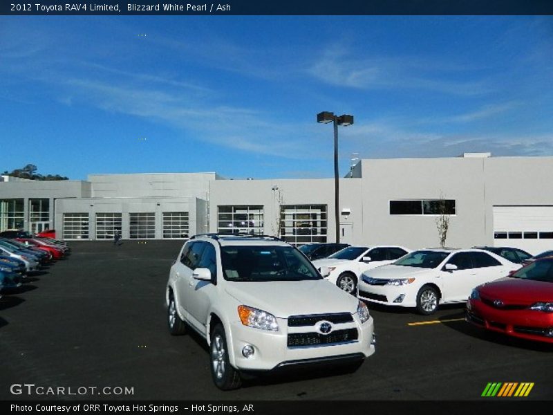 Blizzard White Pearl / Ash 2012 Toyota RAV4 Limited