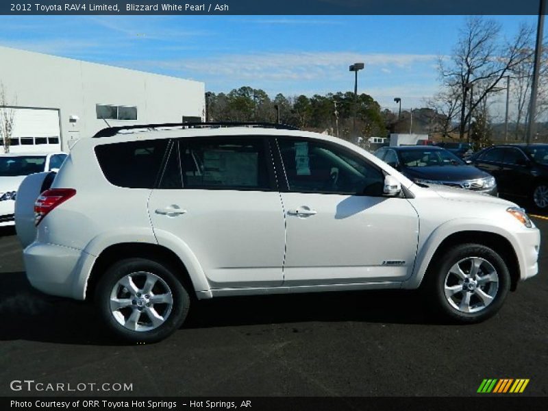Blizzard White Pearl / Ash 2012 Toyota RAV4 Limited