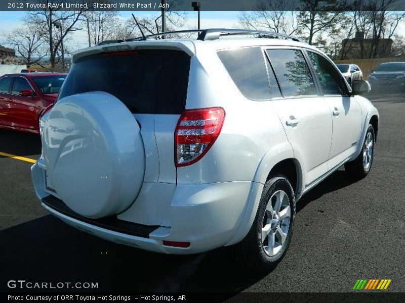 Blizzard White Pearl / Ash 2012 Toyota RAV4 Limited