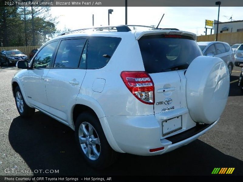 Blizzard White Pearl / Ash 2012 Toyota RAV4 Limited