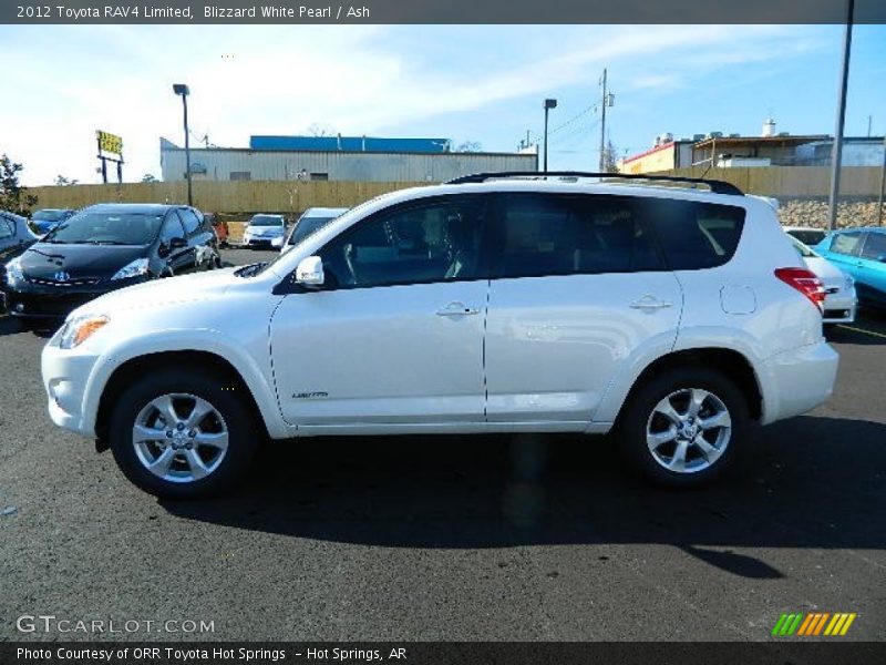 Blizzard White Pearl / Ash 2012 Toyota RAV4 Limited