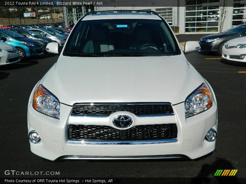 Blizzard White Pearl / Ash 2012 Toyota RAV4 Limited