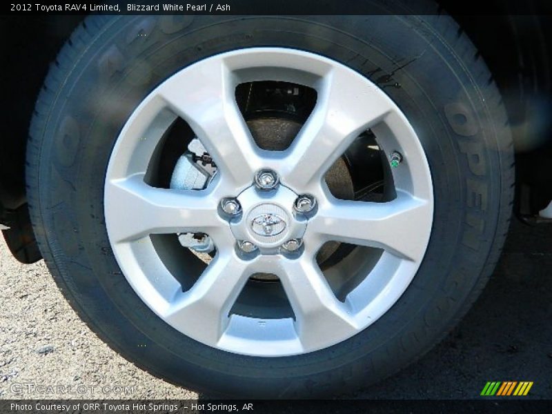 Blizzard White Pearl / Ash 2012 Toyota RAV4 Limited