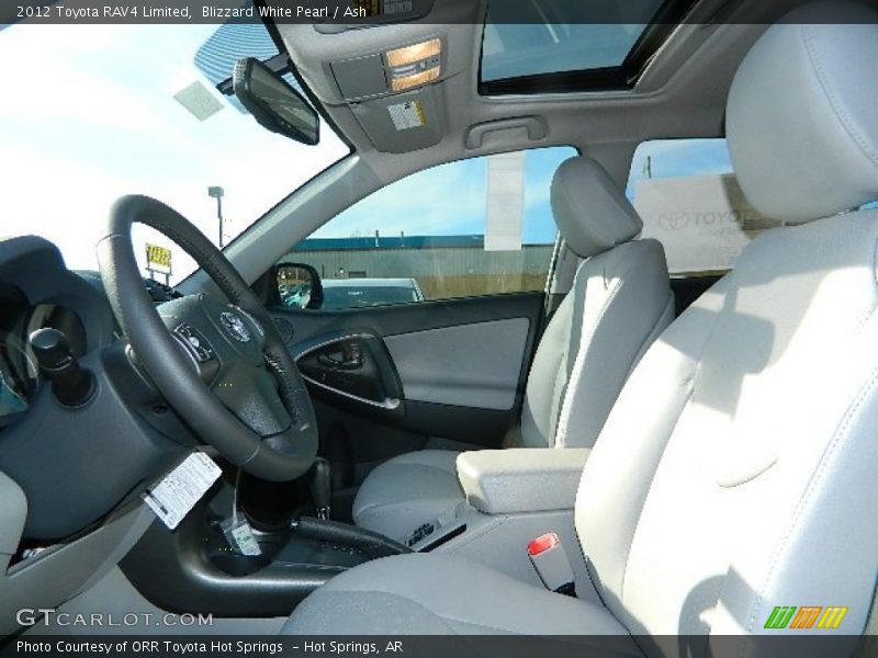 Blizzard White Pearl / Ash 2012 Toyota RAV4 Limited