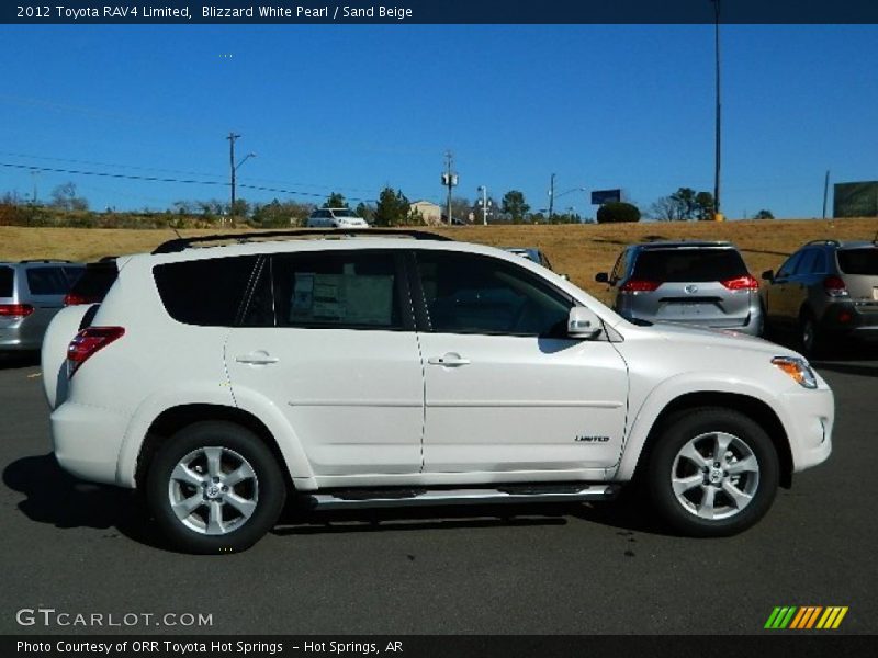 Blizzard White Pearl / Sand Beige 2012 Toyota RAV4 Limited