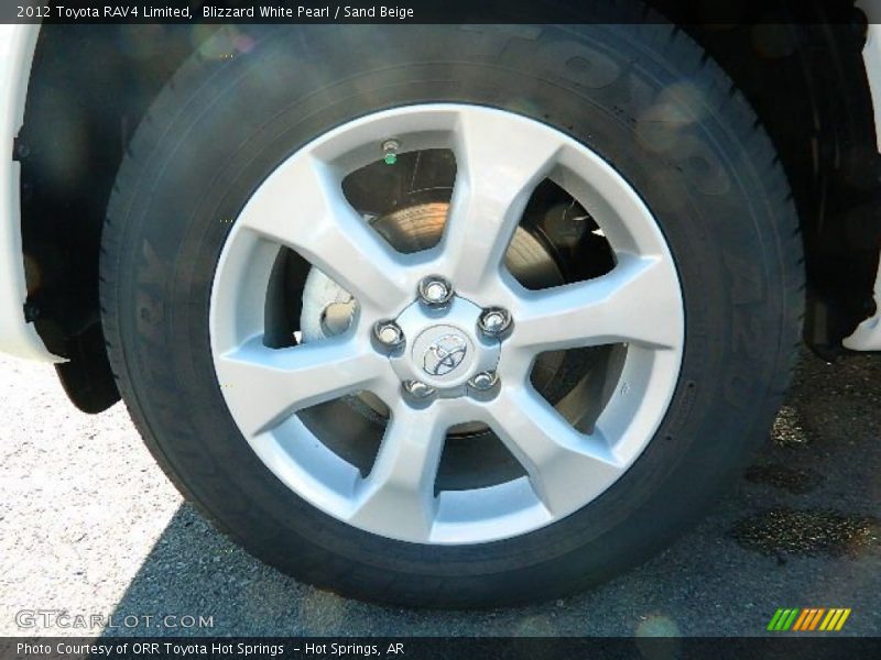 Blizzard White Pearl / Sand Beige 2012 Toyota RAV4 Limited