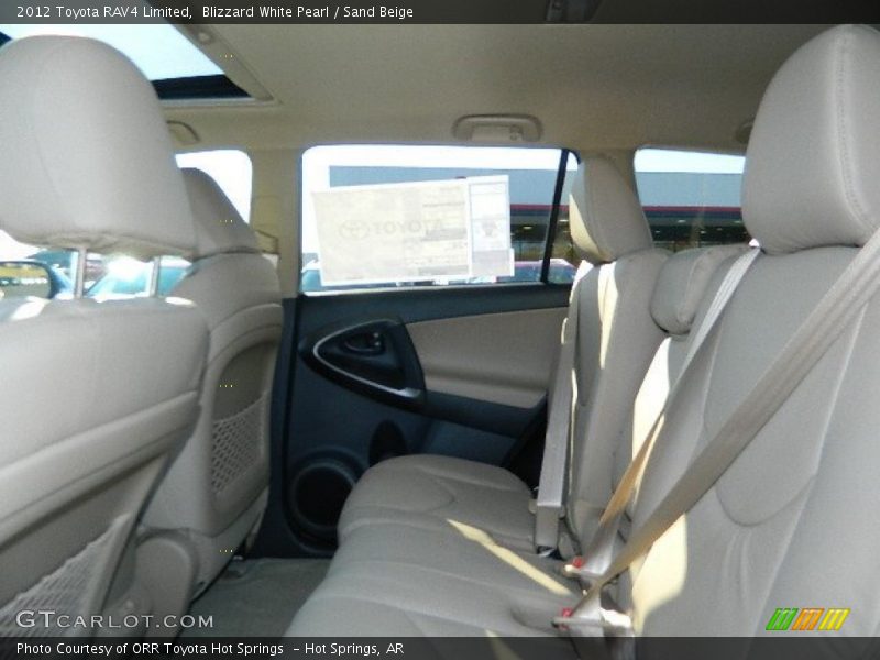 Blizzard White Pearl / Sand Beige 2012 Toyota RAV4 Limited
