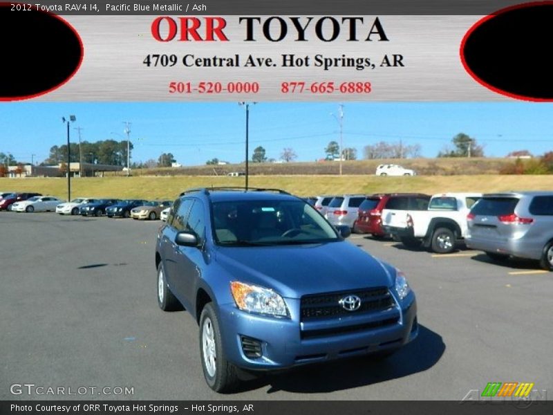 Pacific Blue Metallic / Ash 2012 Toyota RAV4 I4