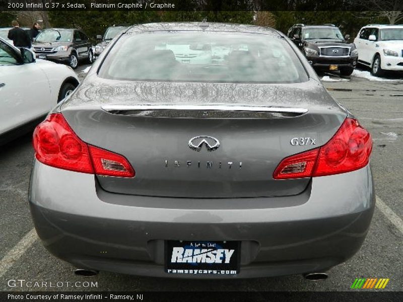 Platinum Graphite / Graphite 2009 Infiniti G 37 x Sedan