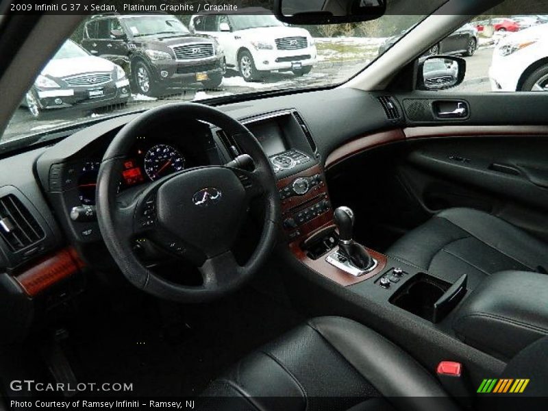 Platinum Graphite / Graphite 2009 Infiniti G 37 x Sedan