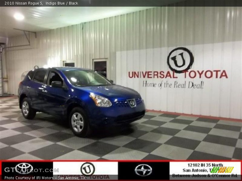 Indigo Blue / Black 2010 Nissan Rogue S