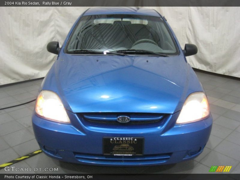 Rally Blue / Gray 2004 Kia Rio Sedan
