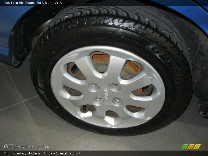 Rally Blue / Gray 2004 Kia Rio Sedan