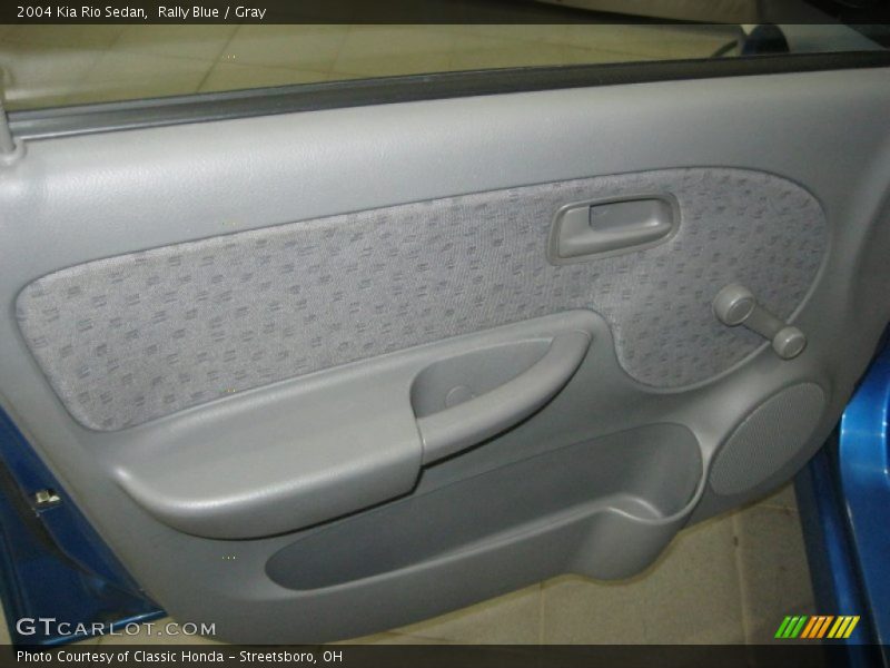 Rally Blue / Gray 2004 Kia Rio Sedan