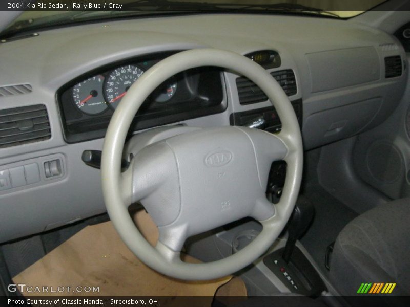 Rally Blue / Gray 2004 Kia Rio Sedan