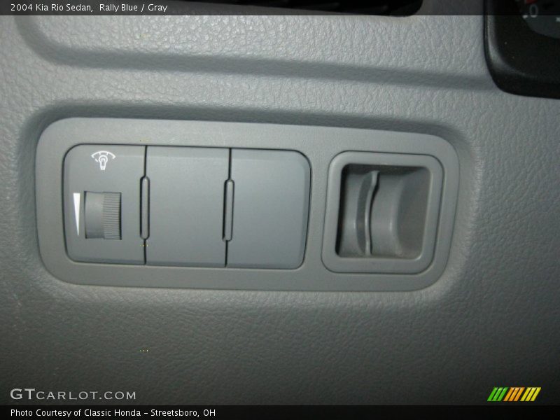 Rally Blue / Gray 2004 Kia Rio Sedan