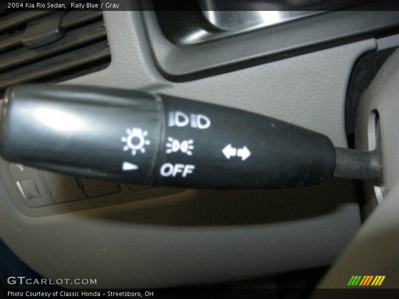 Rally Blue / Gray 2004 Kia Rio Sedan