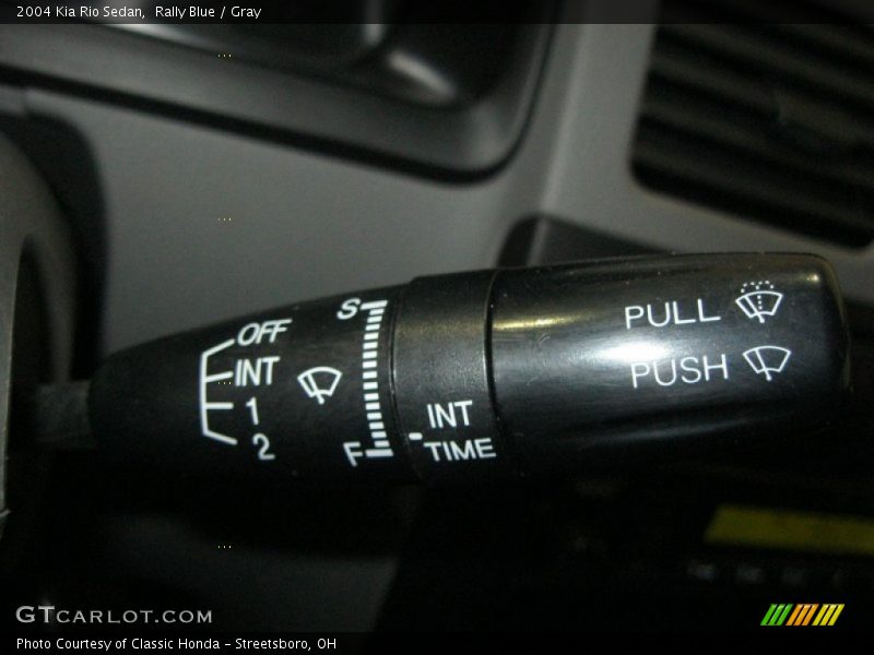 Rally Blue / Gray 2004 Kia Rio Sedan