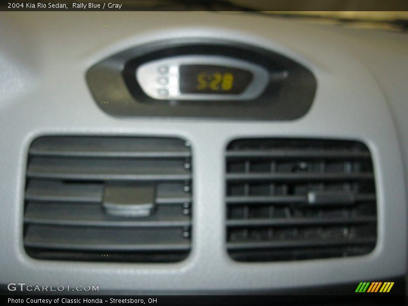 Rally Blue / Gray 2004 Kia Rio Sedan