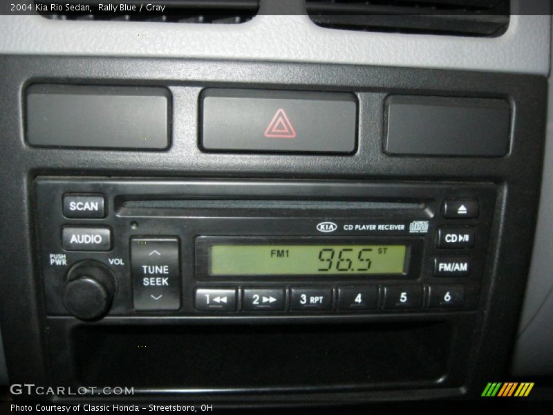 Rally Blue / Gray 2004 Kia Rio Sedan