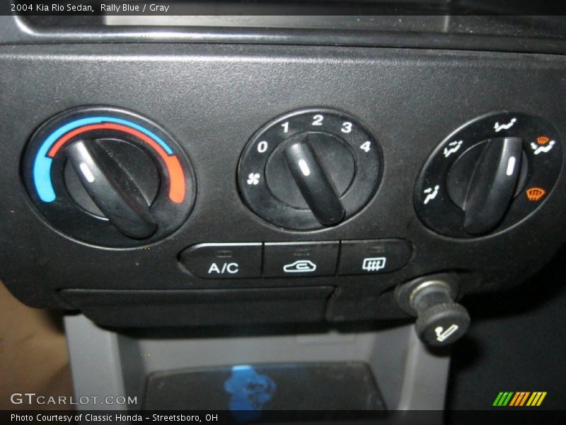 Rally Blue / Gray 2004 Kia Rio Sedan