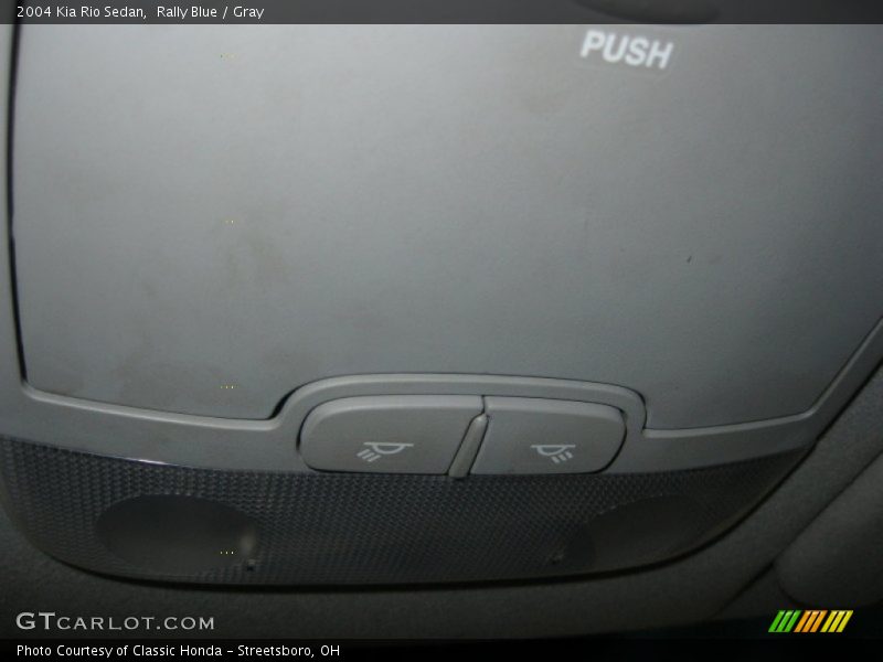 Rally Blue / Gray 2004 Kia Rio Sedan