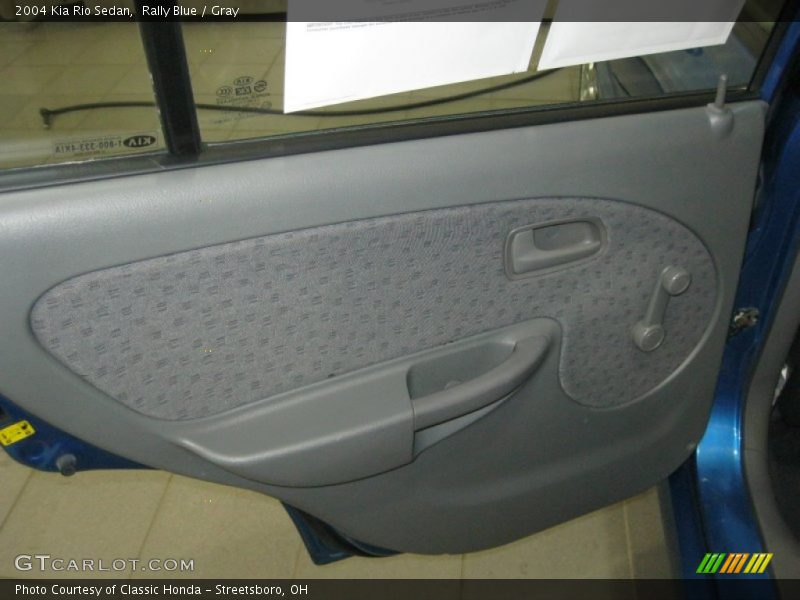 Rally Blue / Gray 2004 Kia Rio Sedan