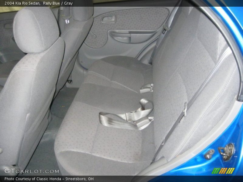 Rally Blue / Gray 2004 Kia Rio Sedan