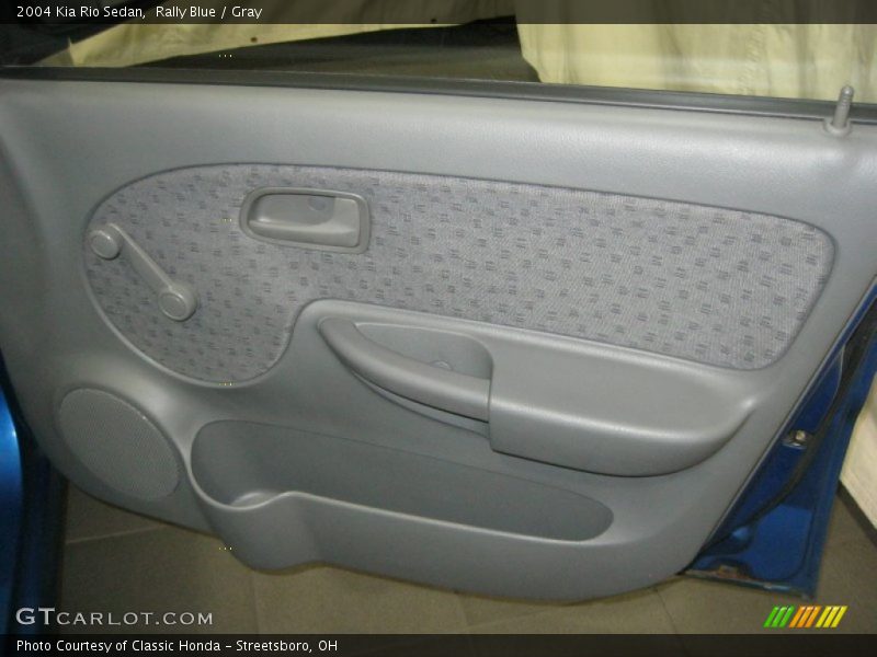 Rally Blue / Gray 2004 Kia Rio Sedan