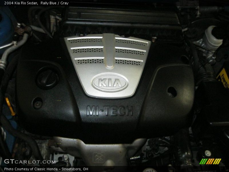 Rally Blue / Gray 2004 Kia Rio Sedan