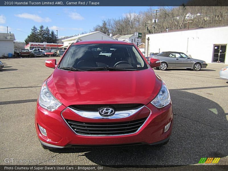 Garnet Red / Taupe 2010 Hyundai Tucson Limited AWD