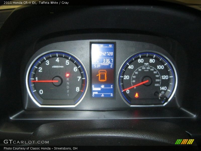 Taffeta White / Gray 2011 Honda CR-V EX
