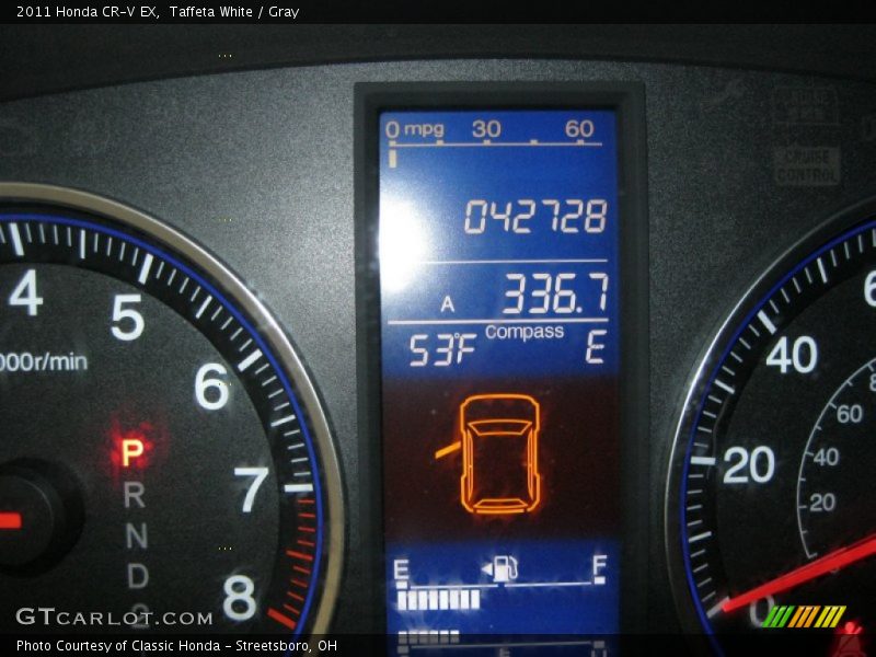 Taffeta White / Gray 2011 Honda CR-V EX