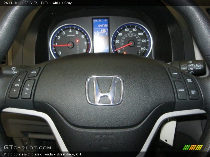 Taffeta White / Gray 2011 Honda CR-V EX