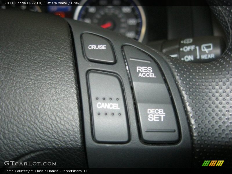 Taffeta White / Gray 2011 Honda CR-V EX