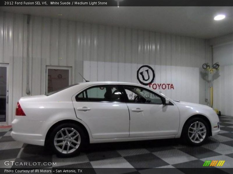 White Suede / Medium Light Stone 2012 Ford Fusion SEL V6