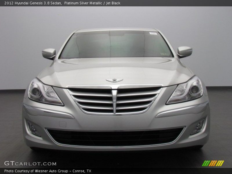 Platinum Silver Metallic / Jet Black 2012 Hyundai Genesis 3.8 Sedan