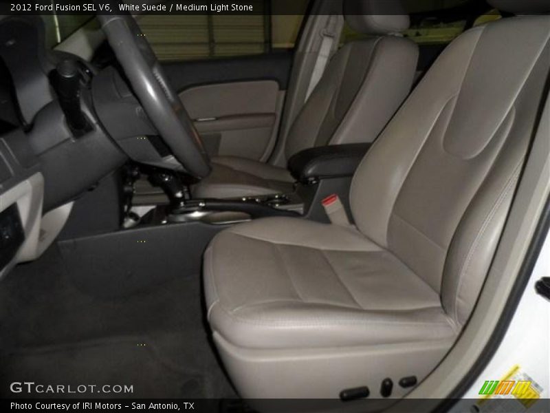 White Suede / Medium Light Stone 2012 Ford Fusion SEL V6
