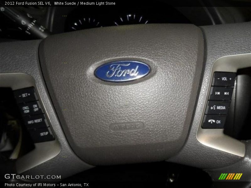 White Suede / Medium Light Stone 2012 Ford Fusion SEL V6